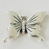 Pendant, Zinc Alloy Jewelry Findings, Lead-free, Butterfly 18x16mm, Sold by Bag