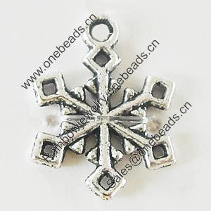 Pendant, Zinc Alloy Jewelry Findings, Lead-free, 15x19mm, Sold by Bag