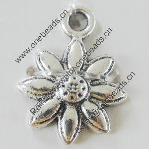 Pendant, Zinc Alloy Jewelry Findings, Lead-free, 15x20mm, Sold by Bag