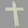 Pendant, Zinc Alloy Jewelry Findings, Lead-free, Cross 34x56mm, Sold by Bag