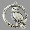 Pendant, Zinc Alloy Jewelry Findings, Lead-free, 38x47mm, Sold by Bag