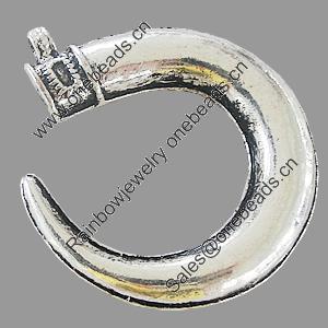 Pendant, Zinc Alloy Jewelry Findings, Lead-free, 43x45mm, Sold by Bag