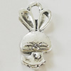 Pendant, Zinc Alloy Jewelry Findings, Lead-free, 10x22mm, Sold by Bag
