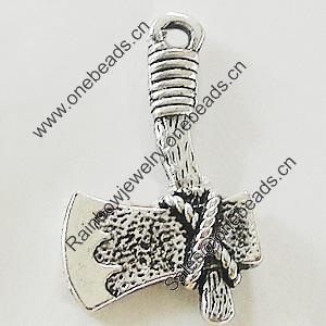 Pendant, Zinc Alloy Jewelry Findings, Lead-free, 13x22mm, Sold by Bag
