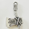 Pendant, Zinc Alloy Jewelry Findings, Lead-free, 13x22mm, Sold by Bag