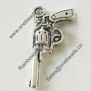 Pendant, Zinc Alloy Jewelry Findings, Lead-free, 12x25mm, Sold by Bag