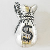 Pendant, Zinc Alloy Jewelry Findings, Lead-free, 10x20mm, Sold by Bag