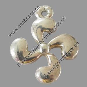 Pendant, Zinc Alloy Jewelry Findings, Lead-free, 17x25mm, Sold by Bag