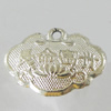 Pendant, Zinc Alloy Jewelry Findings, Lead-free, 20x16mm, Sold by Bag