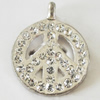 Zinc Alloy Pendant Settings, Lead-free, 15x19mm, Sold by Bag