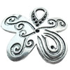 Pendant, Zinc Alloy Jewelry Findings, Lead-free, 45x42mm, Sold by Bag