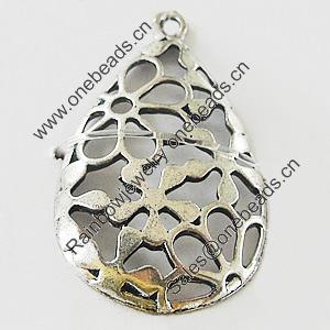 Pendant, Zinc Alloy Jewelry Findings, Lead-free, 24x40mm, Sold by Bag