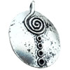 Pendant, Zinc Alloy Jewelry Findings, Lead-free, 43x53mm, Sold by Bag