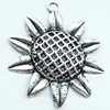 Pendant, Zinc Alloy Jewelry Findings, Lead-free, 43x50mm, Sold by Bag