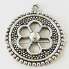 Pendant, Zinc Alloy Jewelry Findings, Lead-free, 23x26mm, Sold by Bag