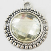 Zinc Alloy Pendant Settings, Lead-free, 30x35mm, inner dia:20mm, Sold by Bag
