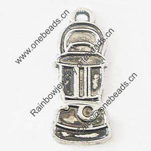 Pendant, Zinc Alloy Jewelry Findings, Lead-free, 10x24mm, Sold by Bag