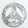 Pendant, Zinc Alloy Jewelry Findings, Lead-free, 51x56mm, Sold by Bag