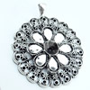 Pendant, Zinc Alloy Jewelry Findings, Lead-free, 50x58mm, Sold by Bag