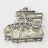 Pendant, Zinc Alloy Jewelry Findings, Lead-free, 21x20mm, Sold by Bag