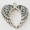 Pendant, Zinc Alloy Jewelry Findings, Lead-free, 28x27mm, Sold by Bag