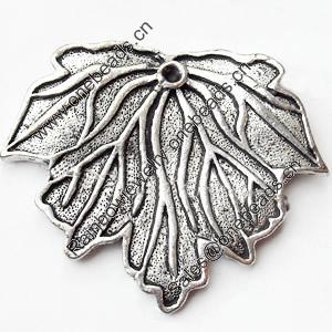 Pendant, Zinc Alloy Jewelry Findings, Lead-free, 47x40mm, Sold by Bag