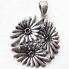 Pendant, Zinc Alloy Jewelry Findings, Lead-free, 34x44mm, Sold by Bag