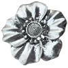 Pendant, Zinc Alloy Jewelry Findings, Lead-free, Flower, 72mm, Sold by Bag
