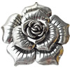 Pendant, Zinc Alloy Jewelry Findings, Lead-free, Flower, 60mm, Sold by Bag