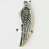 Pendant, Zinc Alloy Jewelry Findings, Lead-free, Wing 9x33mm, Sold by Bag
