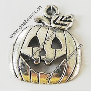 Pendant, Zinc Alloy Jewelry Findings, Lead-free, 16x18mm, Sold by Bag