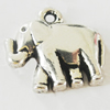 Pendant, Zinc Alloy Jewelry Findings, Lead-free, Elephant 19x18mm, Sold by Bag