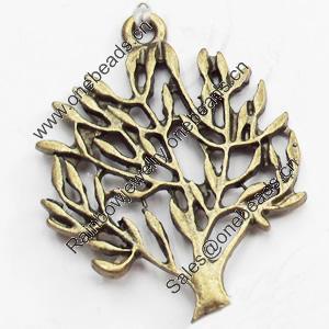 Pendant, Zinc Alloy Jewelry Findings, Lead-free, Tree, 24x30mm, Sold by Bag