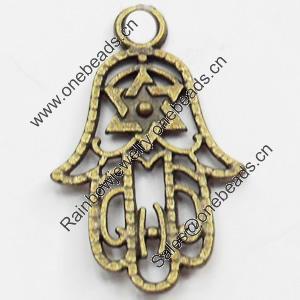 Pendant, Zinc Alloy Jewelry Findings, Lead-free, 15x24mm, Sold by Bag