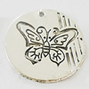 Pendant, Zinc Alloy Jewelry Findings, Lead-free, 27mm, Sold by Bag