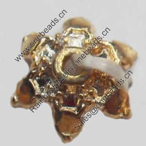 Bead Caps Zinc Alloy Jewelry Findings, Lead-free, 10mm, Sold by Bag