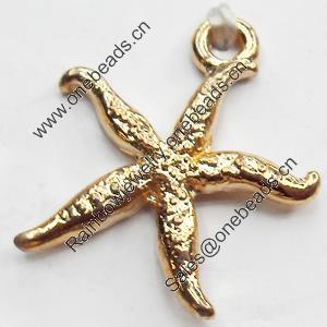 Pendant, Zinc Alloy Jewelry Findings, Lead-free, 17x18mm, Sold by Bag