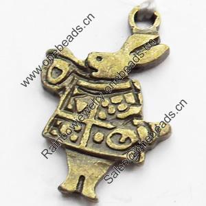 Pendant, Zinc Alloy Jewelry Findings, Lead-free, 14x20mm, Sold by Bag