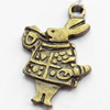 Pendant, Zinc Alloy Jewelry Findings, Lead-free, 14x20mm, Sold by Bag
