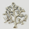 Pendant, Zinc Alloy Jewelry Findings, Lead-free, Tree 37x43mm, Sold by Bag