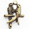 Pendant, Zinc Alloy Jewelry Findings, Lead-free, 16x24mm, Sold by Bag