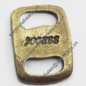 Connectors, Zinc Alloy Jewelry Findings, Lead-free, 7x9mm, Sold by Bag