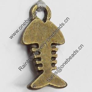 Pendant, Zinc Alloy Jewelry Findings, Lead-free, 8x14mm, Sold by Bag