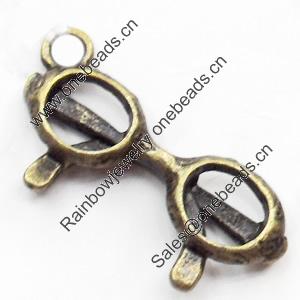 Pendant, Zinc Alloy Jewelry Findings, Lead-free, 22x10mm, Sold by Bag