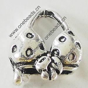 Pendant, Zinc Alloy Jewelry Findings, Lead-free, 14x14mm, Sold by Bag