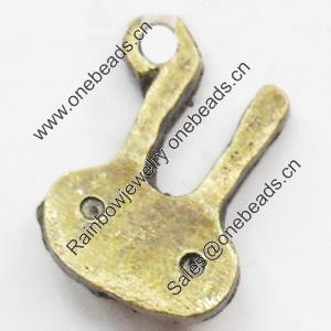 Pendant, Zinc Alloy Jewelry Findings, Lead-free, 9x12mm, Sold by Bag