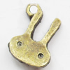 Pendant, Zinc Alloy Jewelry Findings, Lead-free, 9x12mm, Sold by Bag