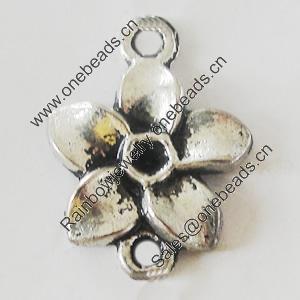 Connectors, Zinc Alloy Jewelry Findings, Lead-free, 12x16mm, Sold by Bag