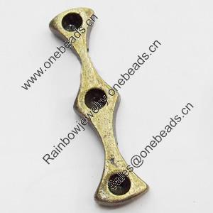Connectors, Zinc Alloy Jewelry Findings, Lead-free, 7x28mm, Sold by Bag