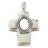 Pendant, Zinc Alloy Jewelry Findings, Lead-free, Cross 38x60mm, Sold by Bag